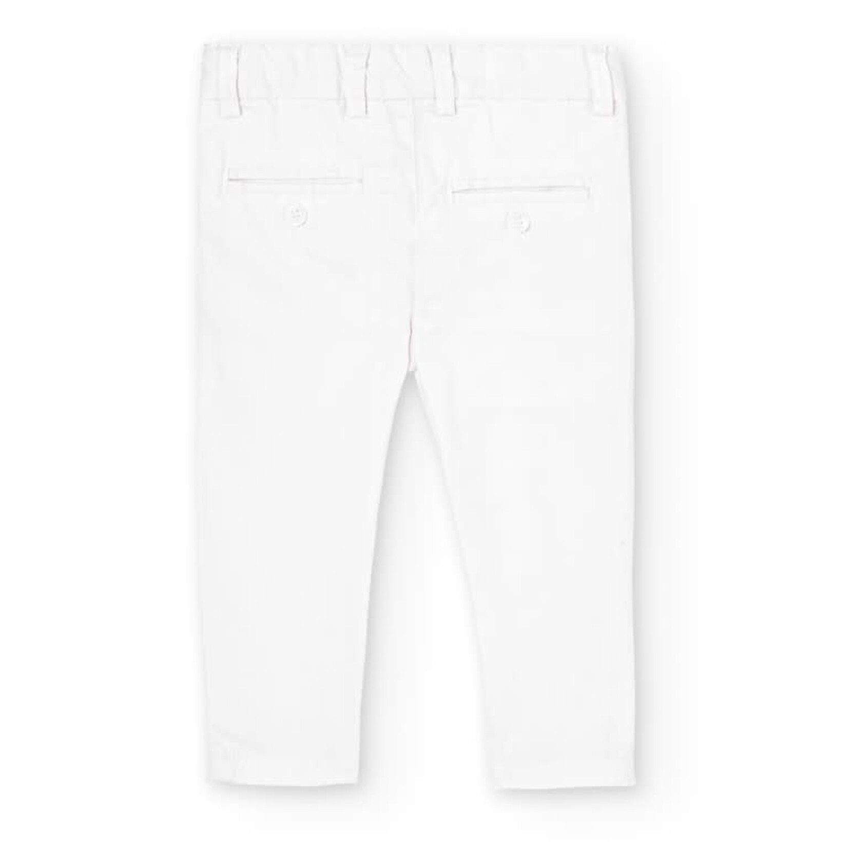 Boboli Boboli Stretch satin trousers for baby WHITE 716026B