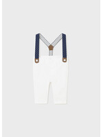Mayoral Mayoral Long trousers with suspenders White - 24 01536