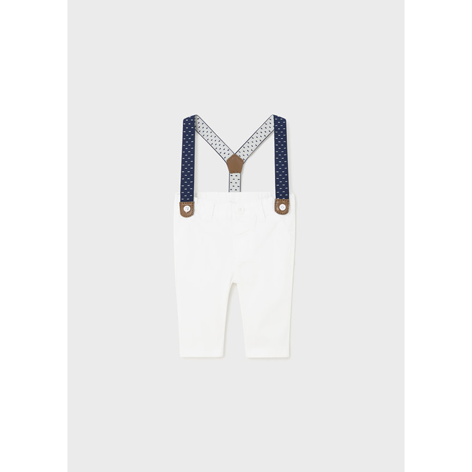 Mayoral Mayoral Long trousers with suspenders White - 24 01536