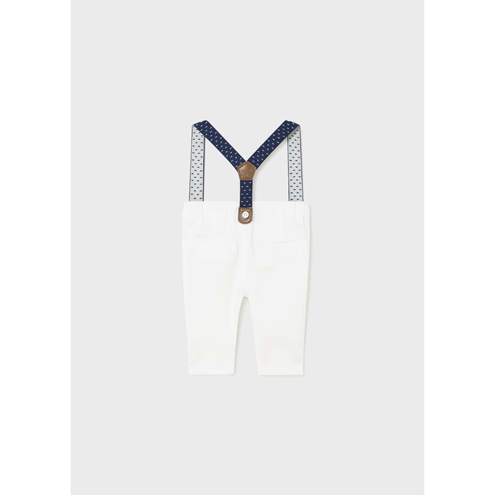 Mayoral Mayoral Long trousers with suspenders White - 24 01536