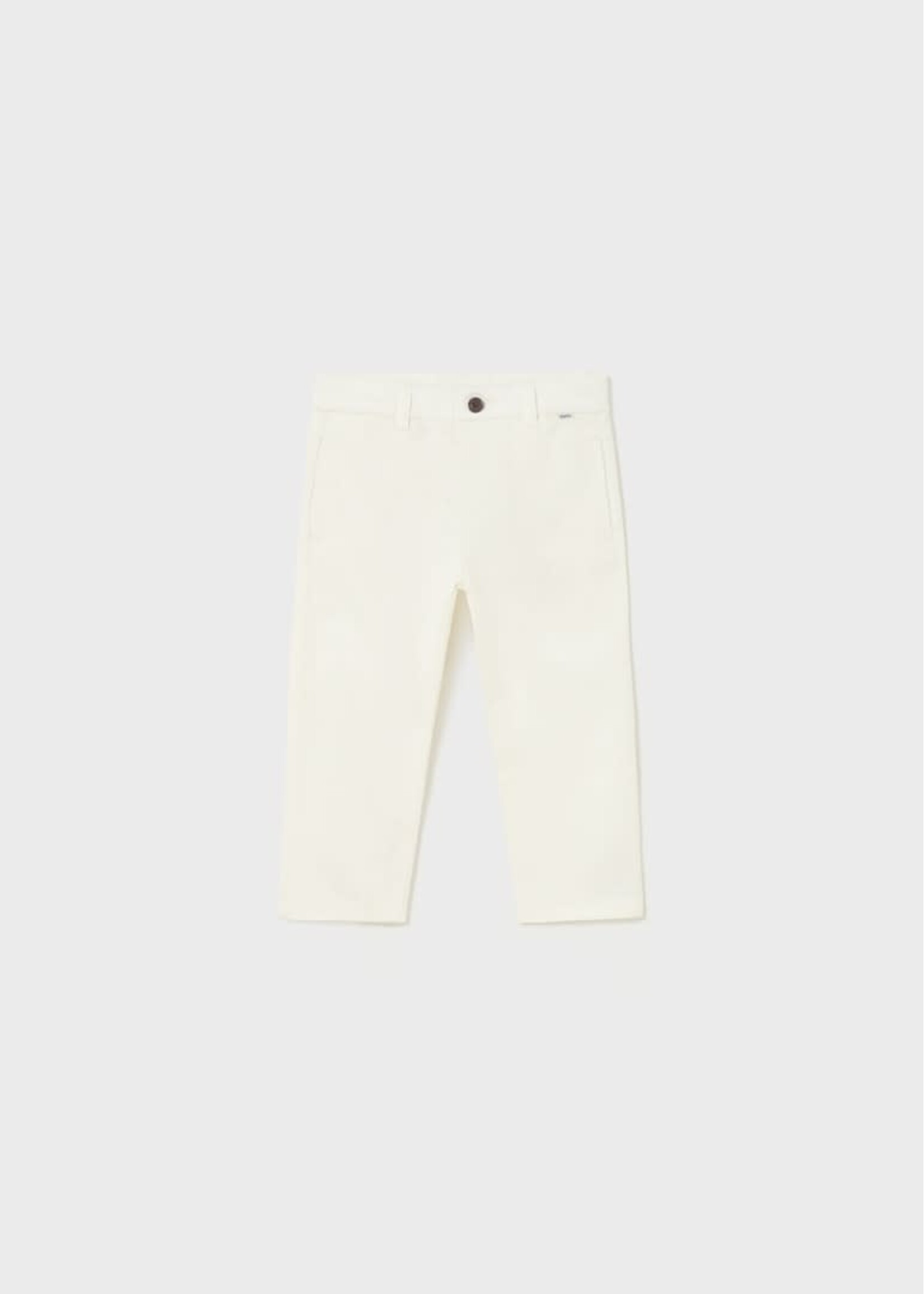 Mayoral Mayoral Twill basic trousers Cream - 23 00522
