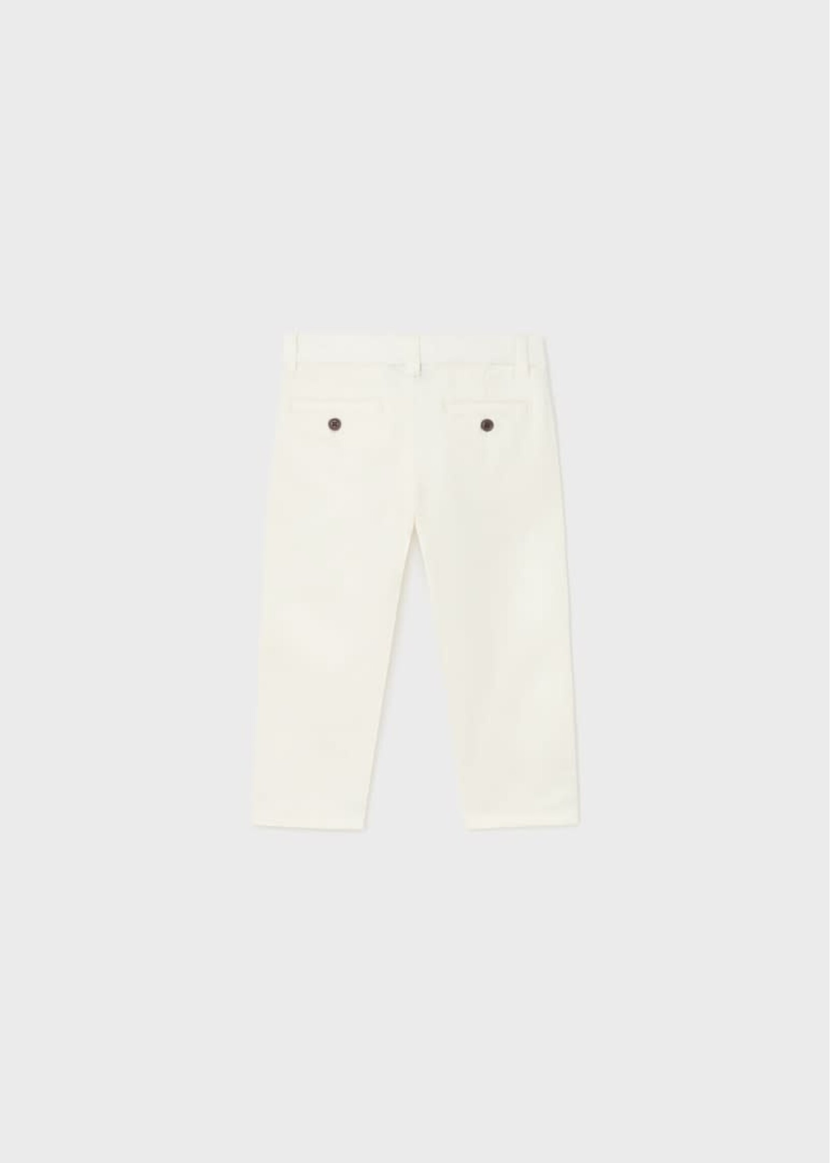 Mayoral Mayoral Twill basic trousers Cream - 23 00522