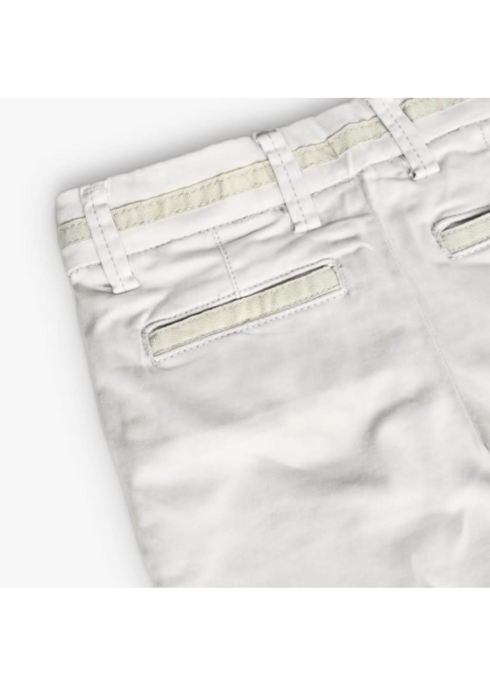 Boboli Boboli Stretch satin trousers for baby -BCI bone 711155B