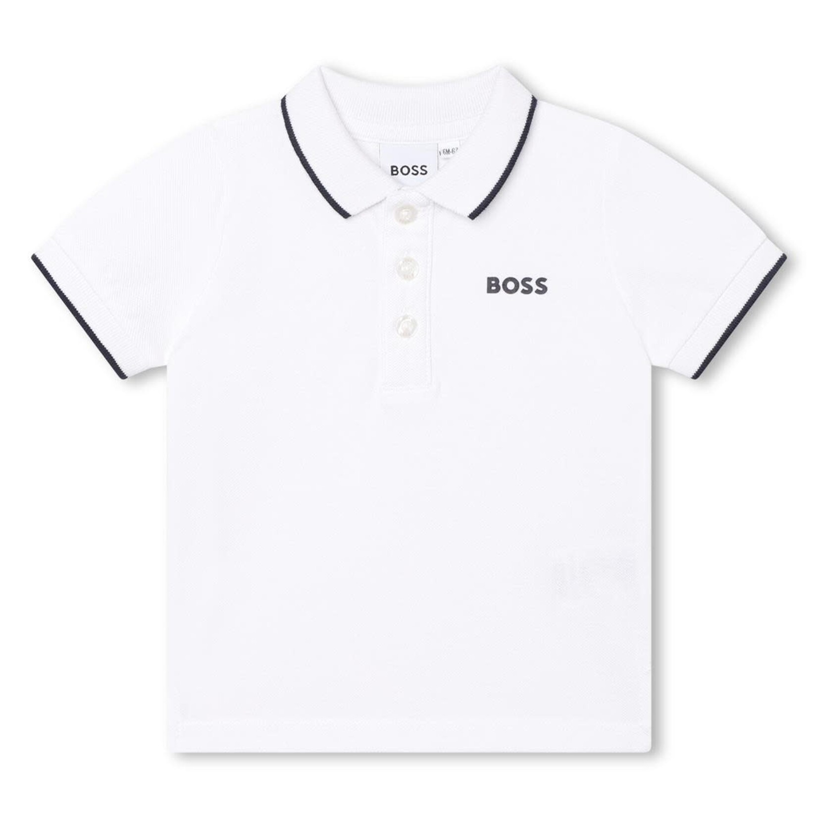 Boss Boss POLO MET KORTE MOUWEN J05P13 WIT