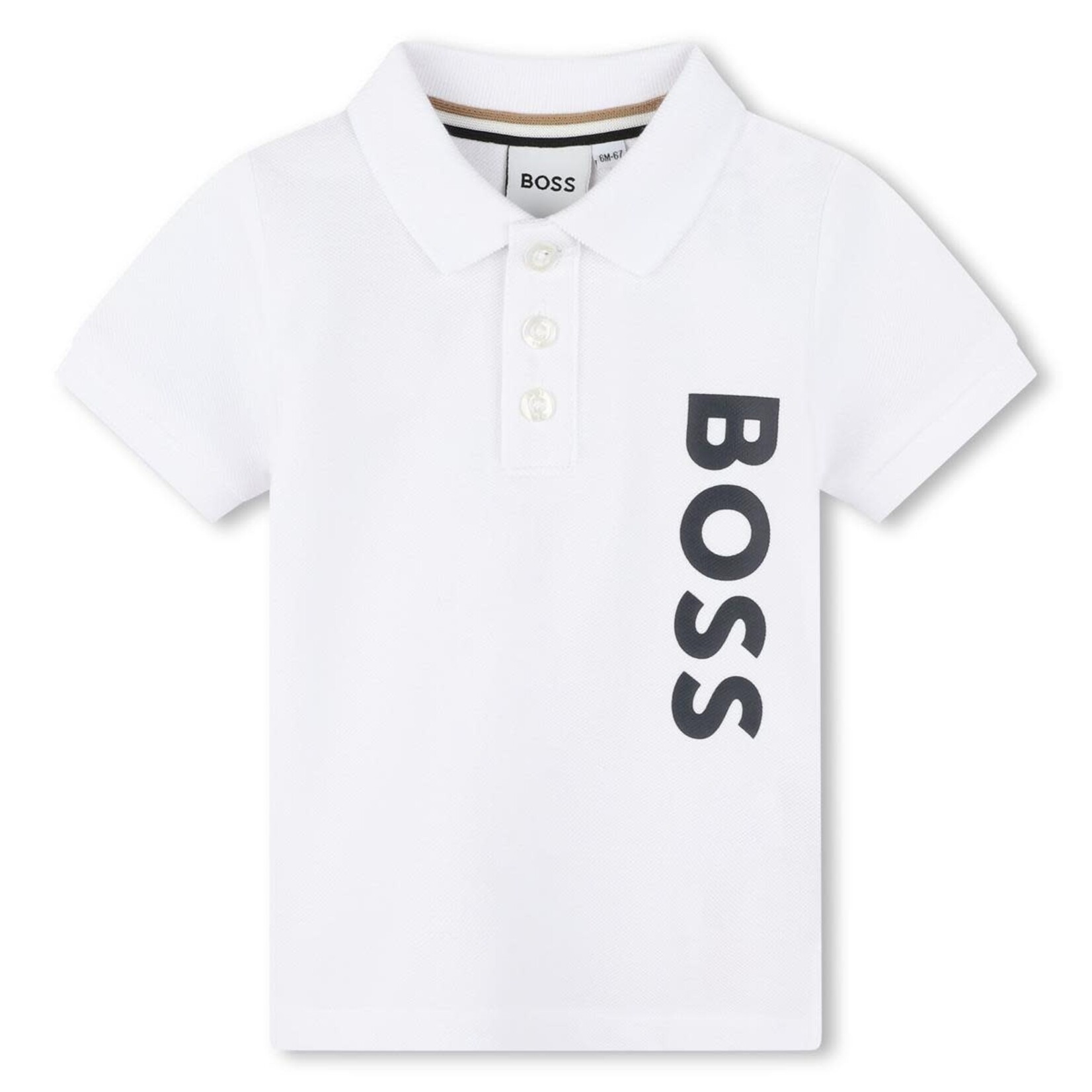 Boss Boss POLO MET KORTE MOUWEN J50598 WIT