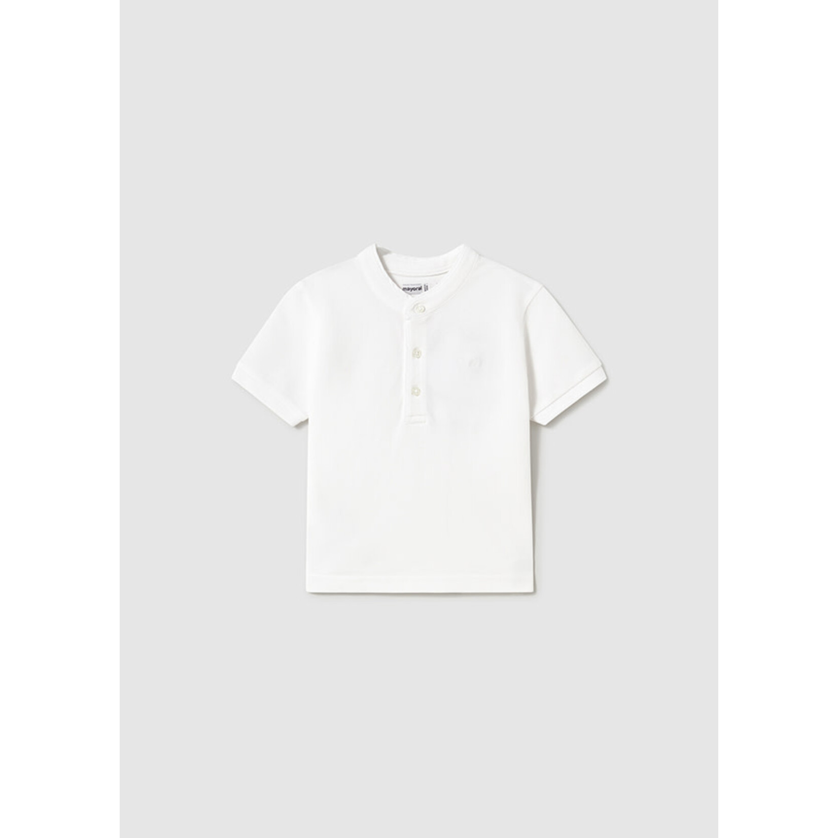 Mayoral Mayoral Polo s/s mao neck White - 25 01107