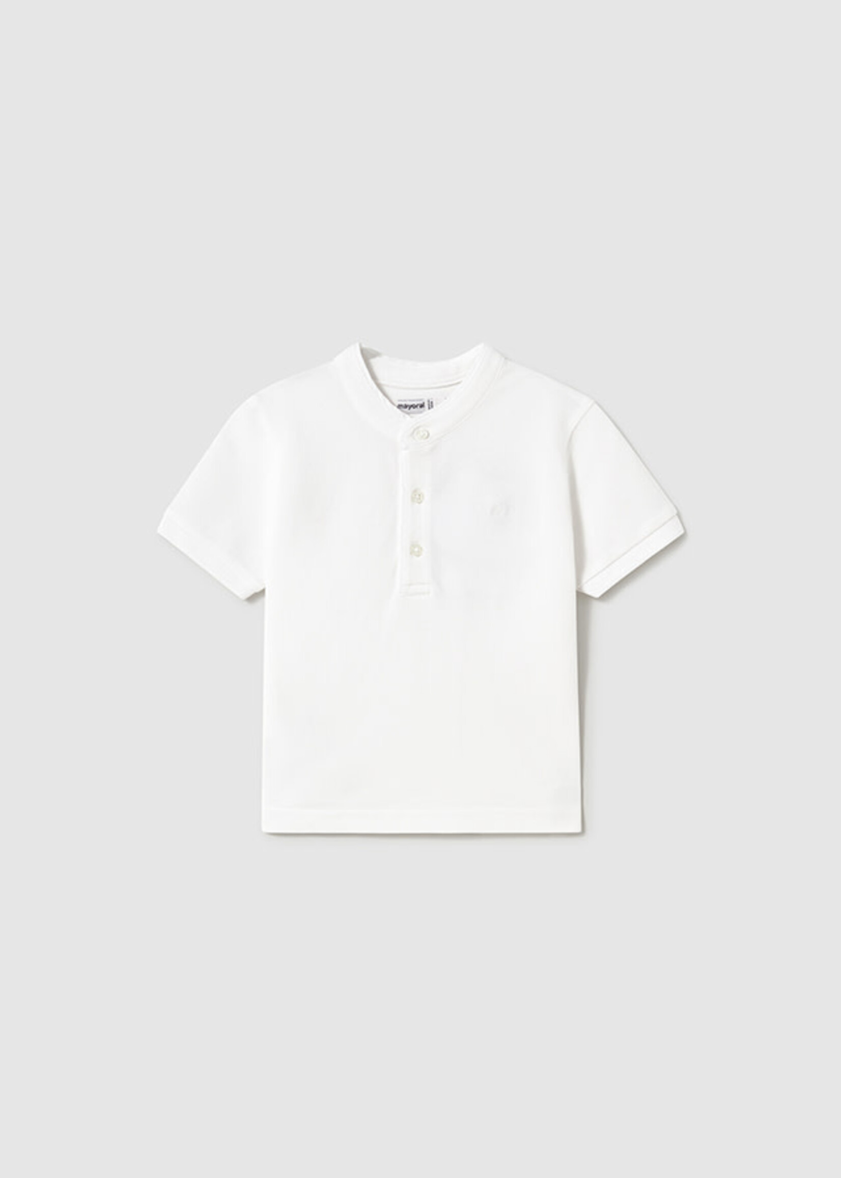 Mayoral Mayoral Polo s/s mao neck White - 25 01107