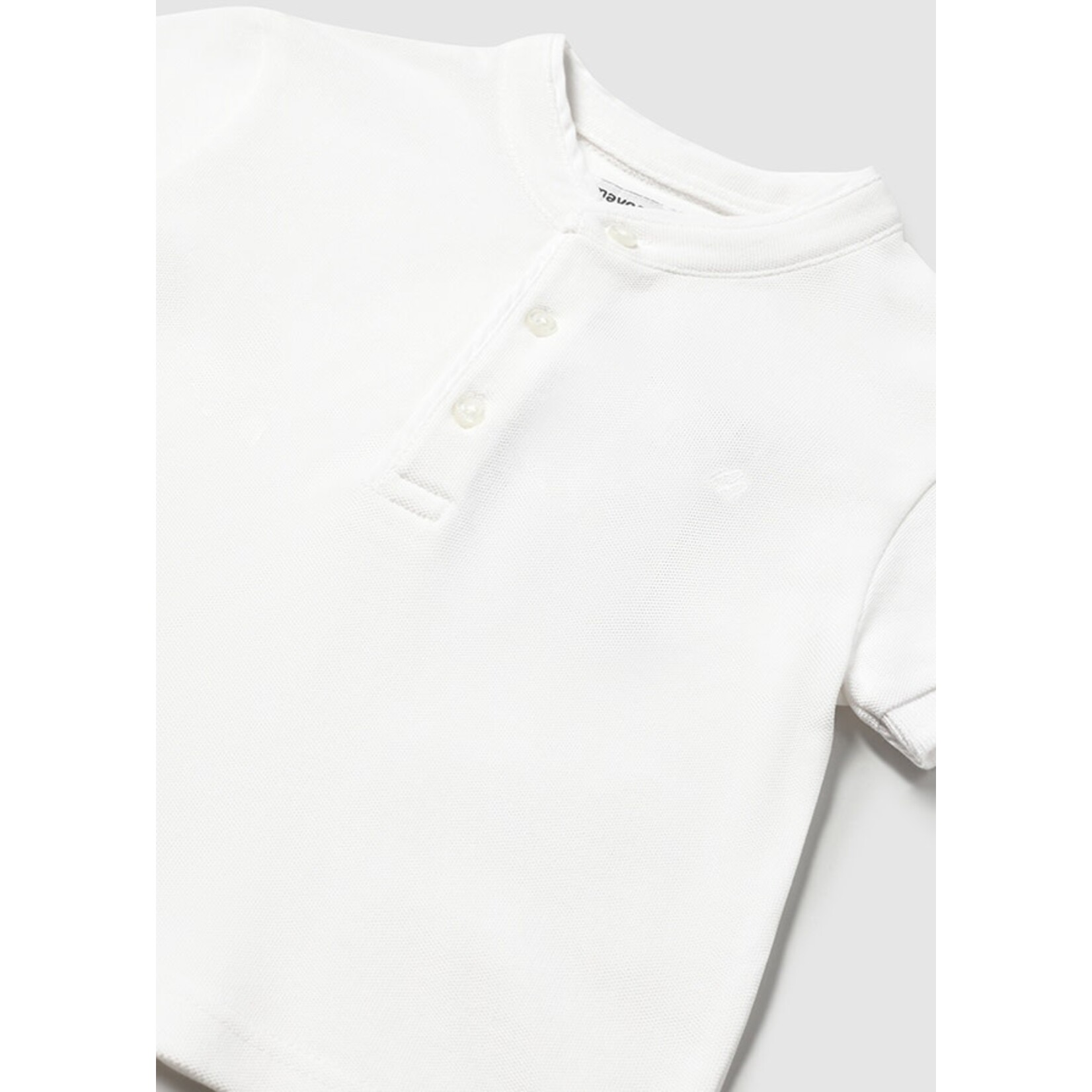 Mayoral Mayoral Polo s/s mao neck White - 25 01107