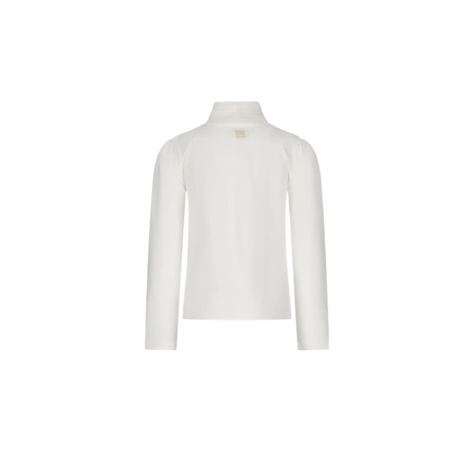 Le Chic Le Chic NOUCHKA smocked collar T-shirt C511-5460 Off White