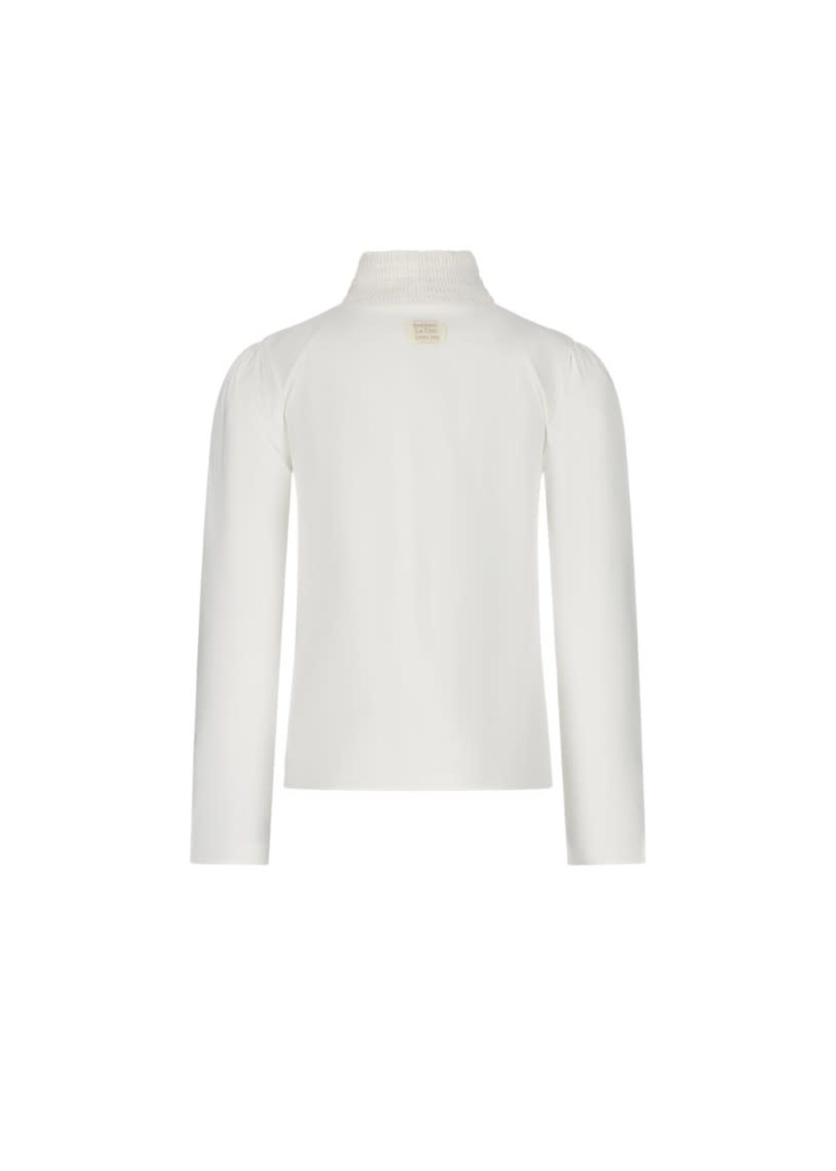 Le Chic Le Chic NOUCHKA smocked collar T-shirt C511-5460 Off White