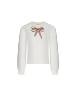 Le Chic Le Chic NONSY bow-print T-shirt C511-5465 Off White