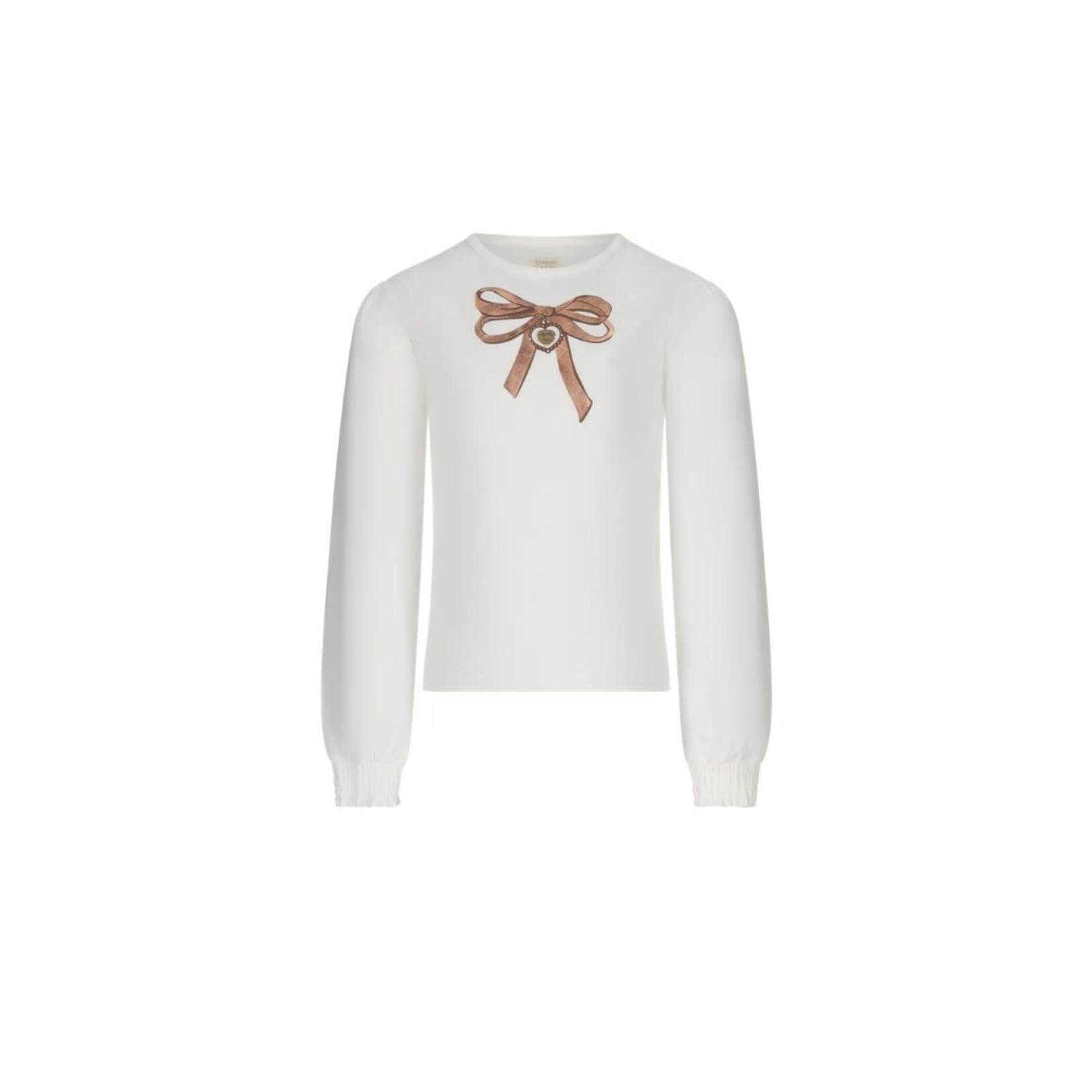 Le Chic Le Chic NONSY bow-print T-shirt C511-5465 Off White