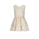 Le Chic Le Chic SHINY two-layered skirt dress C511-5840 Pearl