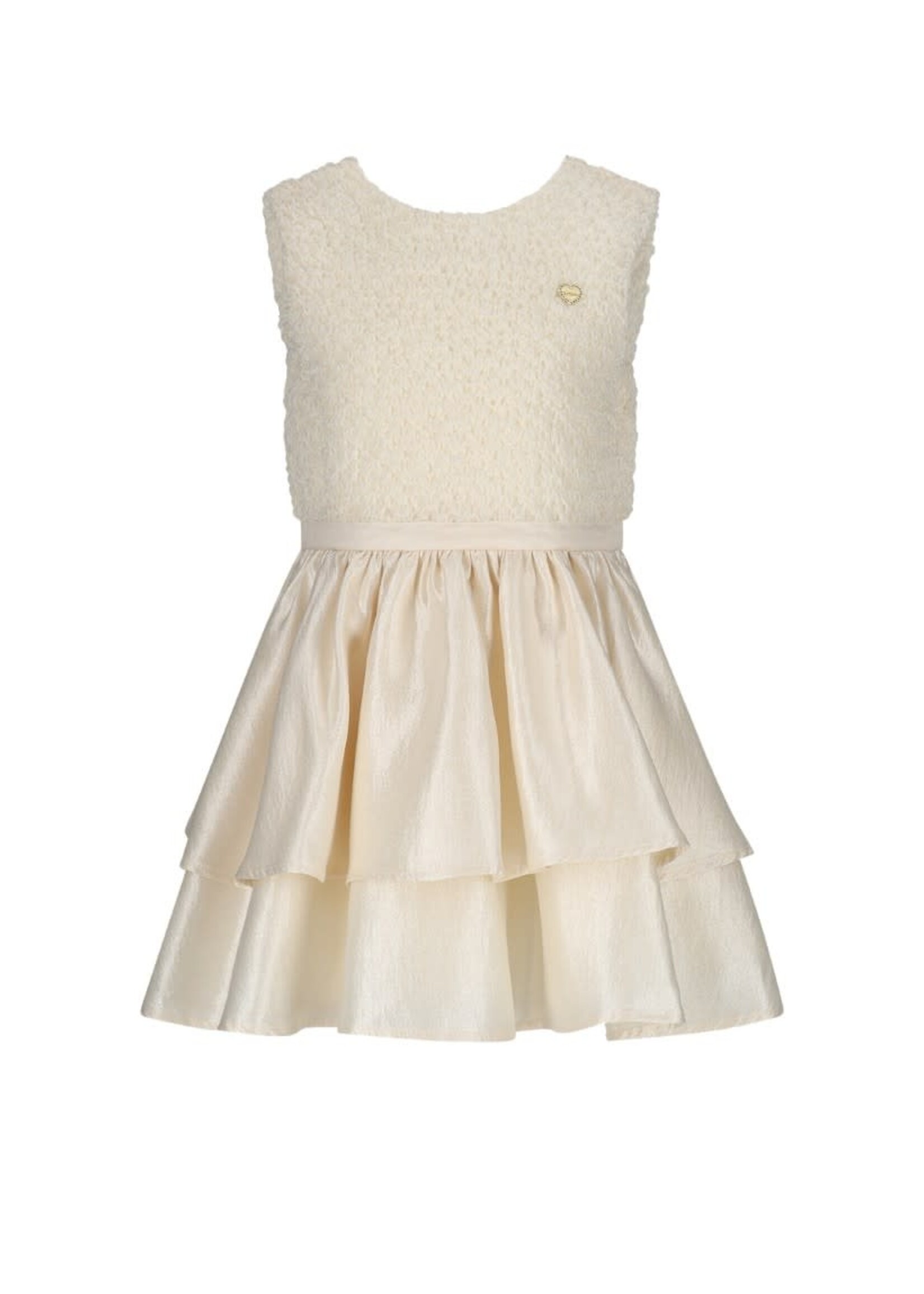 Le Chic Le Chic SHINY two-layered skirt dress C511-5840 Pearl