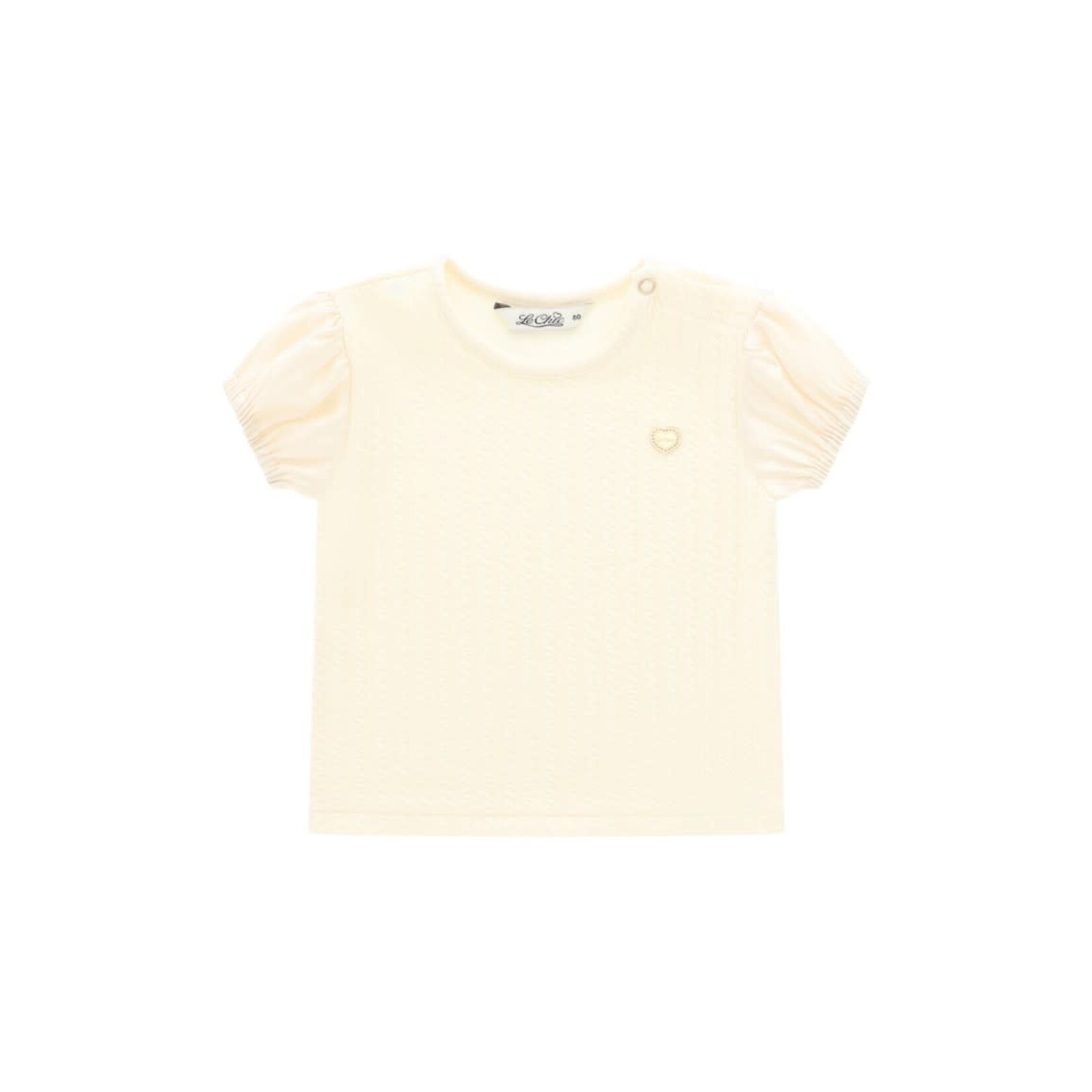 Le Chic Le Chic NALY puffy sleeve T-shirt C511-7400 Meringue Mood