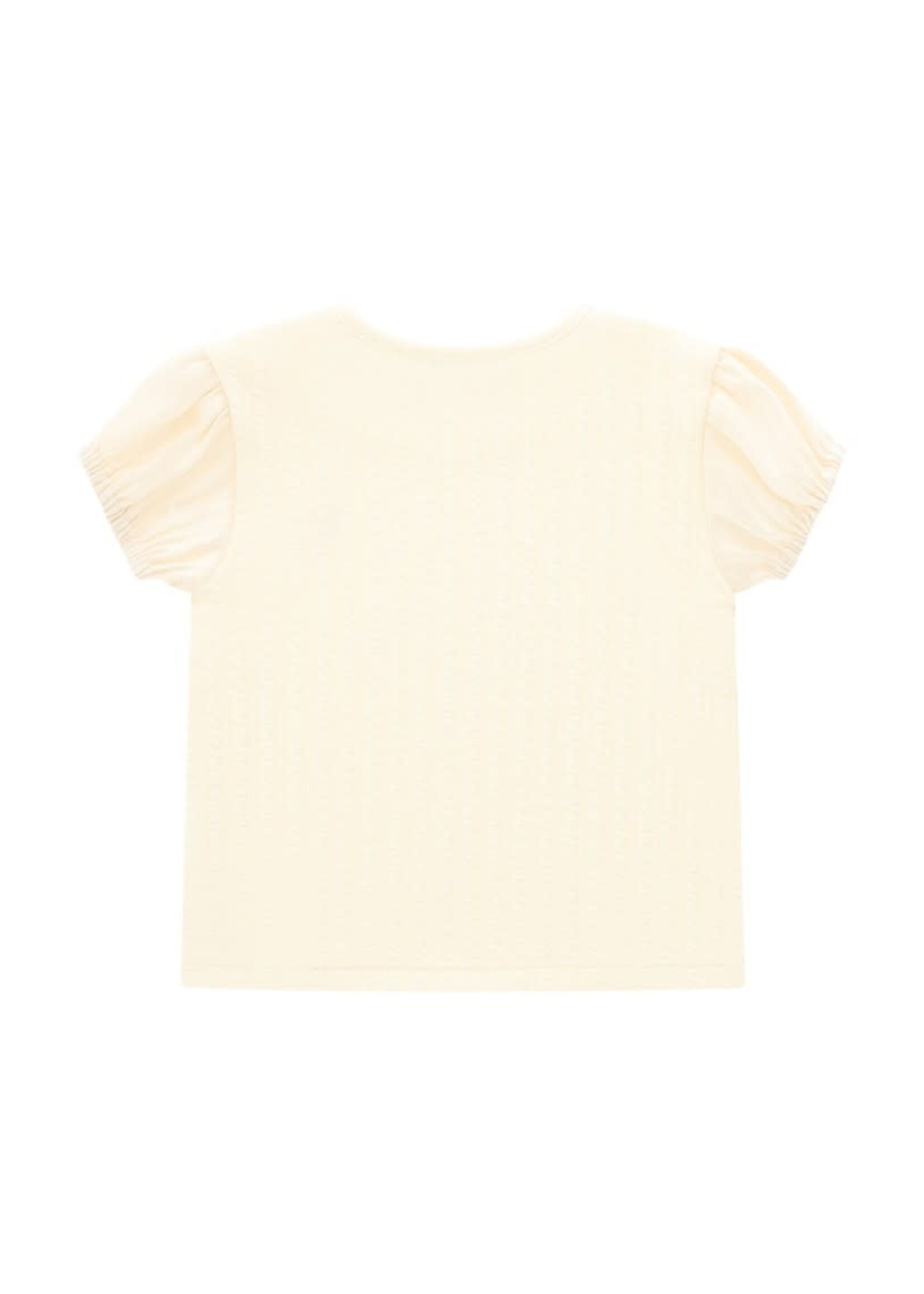 Le Chic Le Chic NALY puffy sleeve T-shirt C511-7400 Meringue Mood