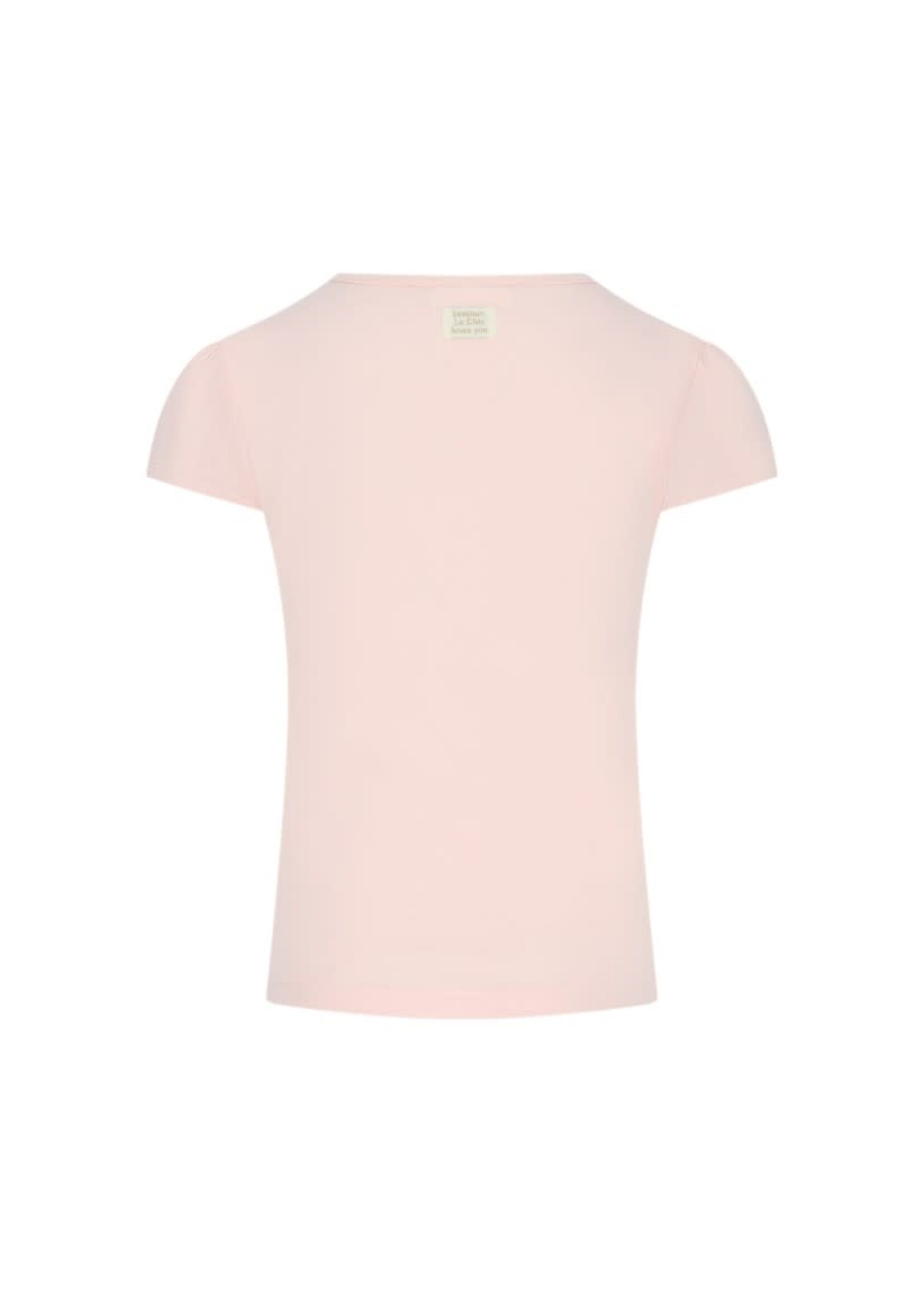 Le Chic Le Chic NOMMY pearly flower T-shirt C601-5410 Pink Symphony