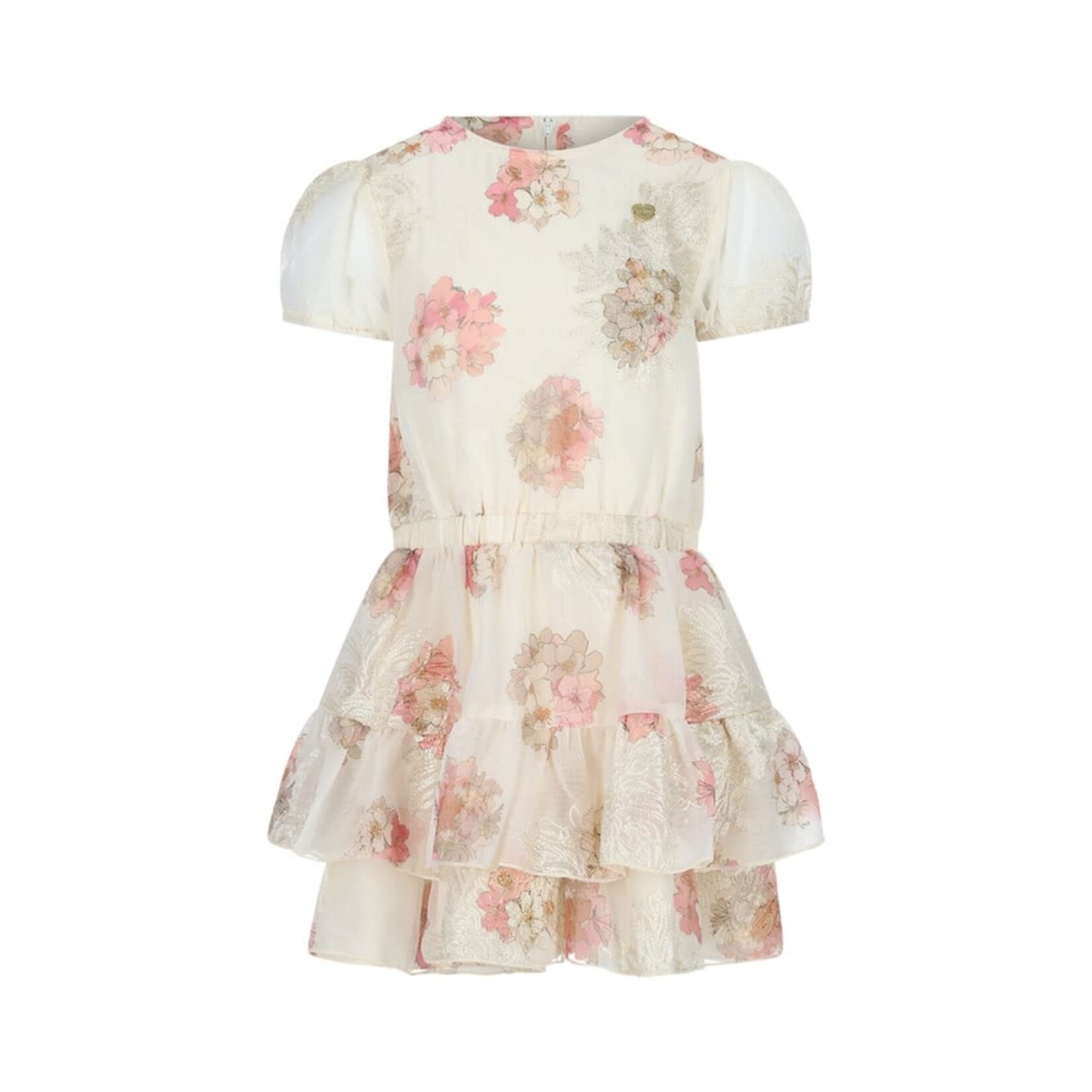 Le Chic Le Chic SALSMA ruffled summer dress C601-5835 Off White Bouquet