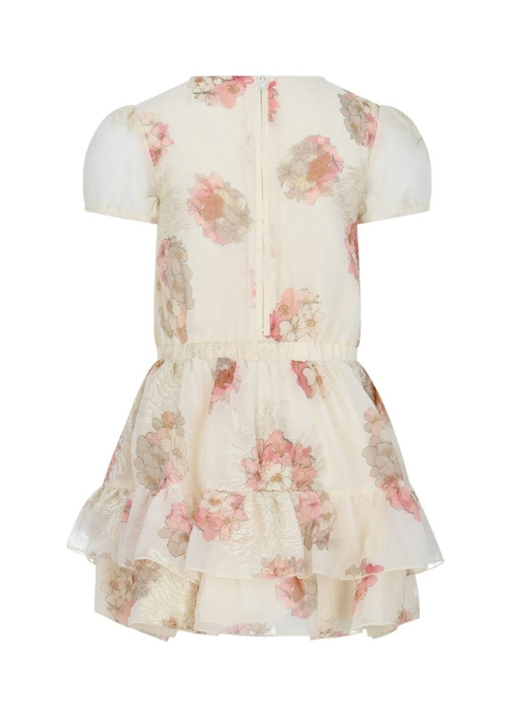 Le Chic Le Chic SALSMA ruffled summer dress C601-5835 Off White Bouquet