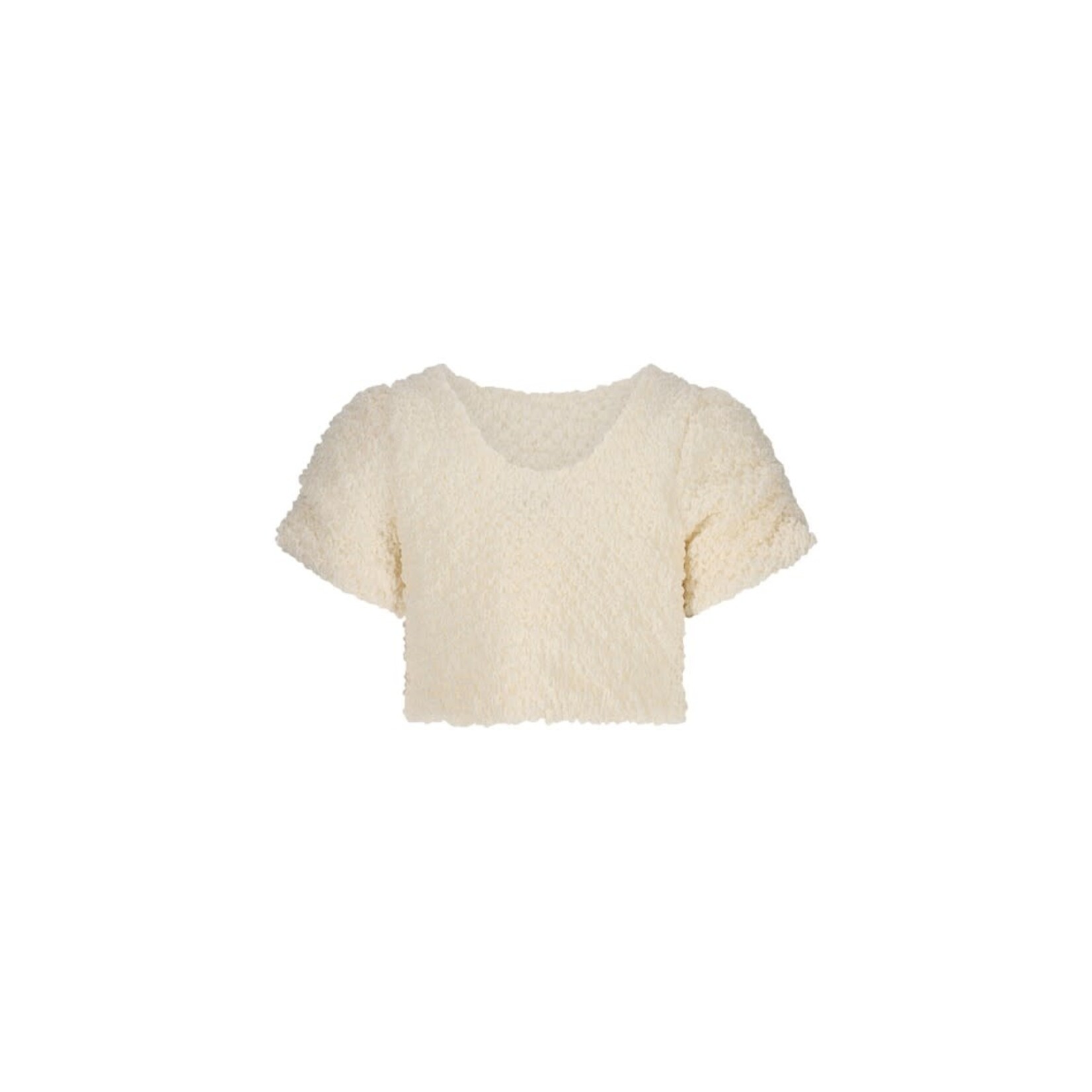Le Chic Le Chic ELSTREE festive crop top C511-5105 Pearl