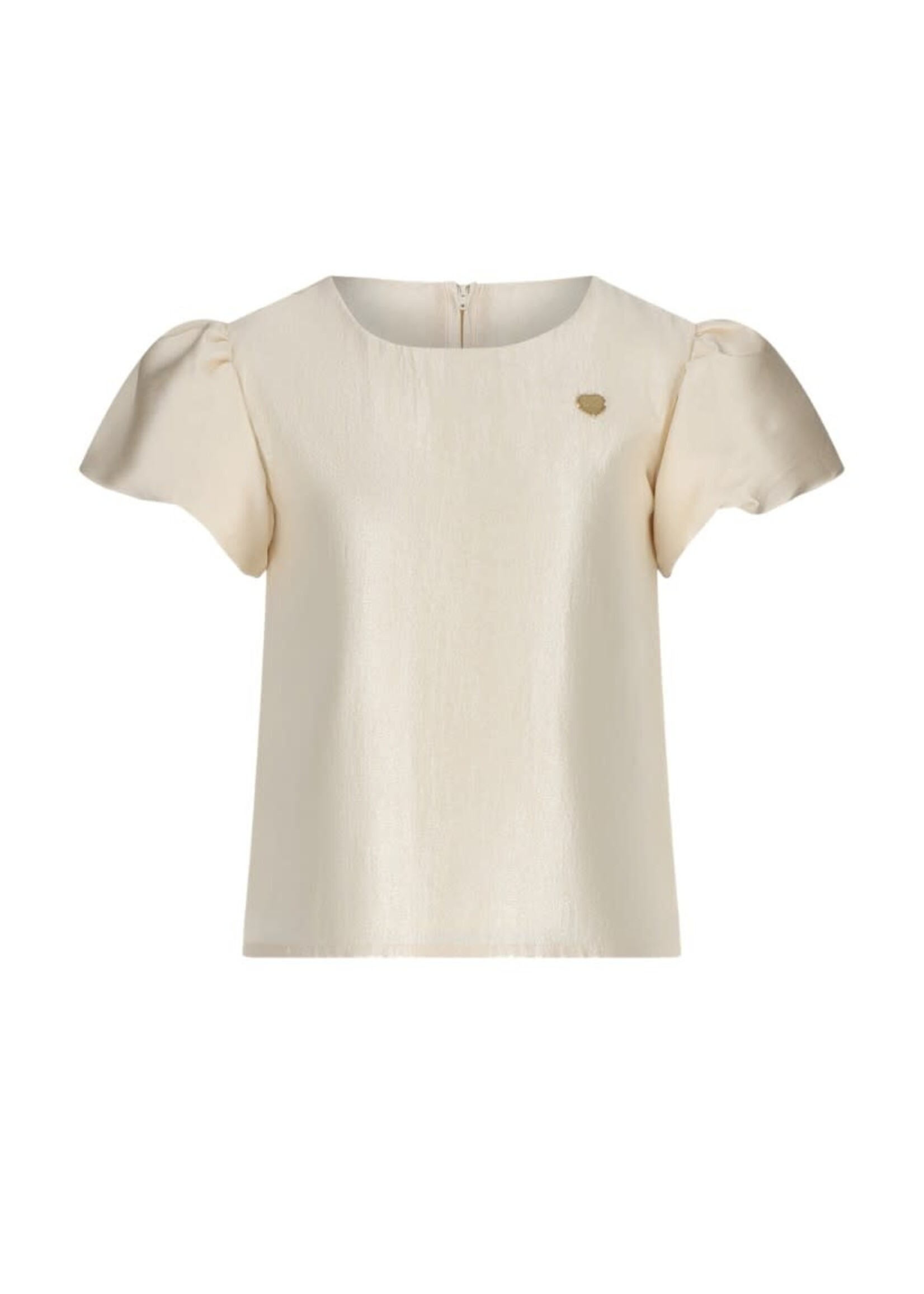 Le Chic Le Chic ECHIN puffy sleeve A-line top C511-5115 Meringue Mood