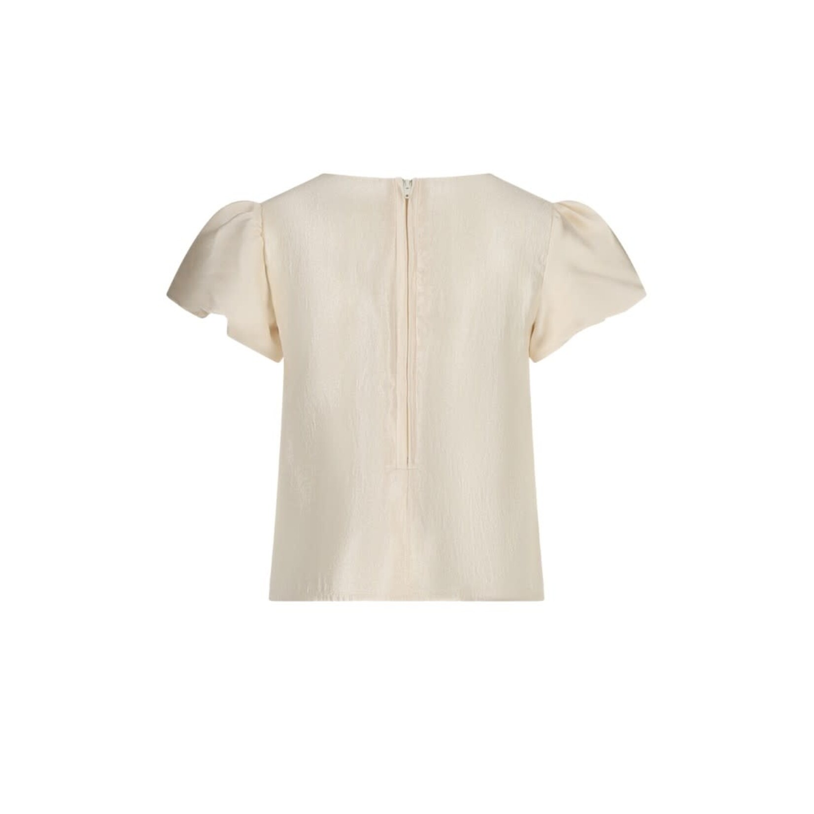 Le Chic Le Chic ECHIN puffy sleeve A-line top C511-5115 Meringue Mood