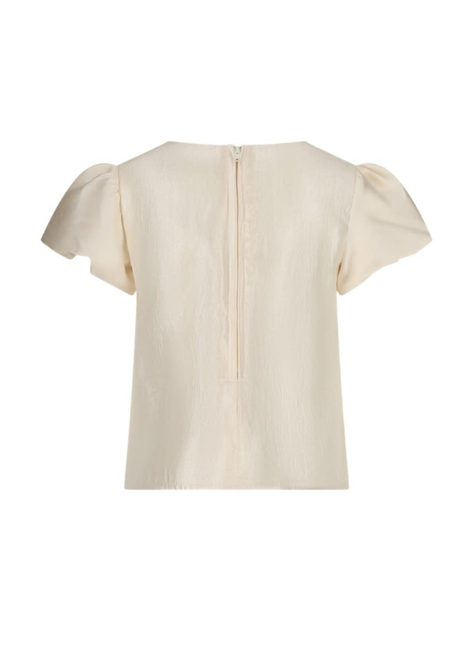 Le Chic Le Chic ECHIN puffy sleeve A-line top C511-5115 Meringue Mood