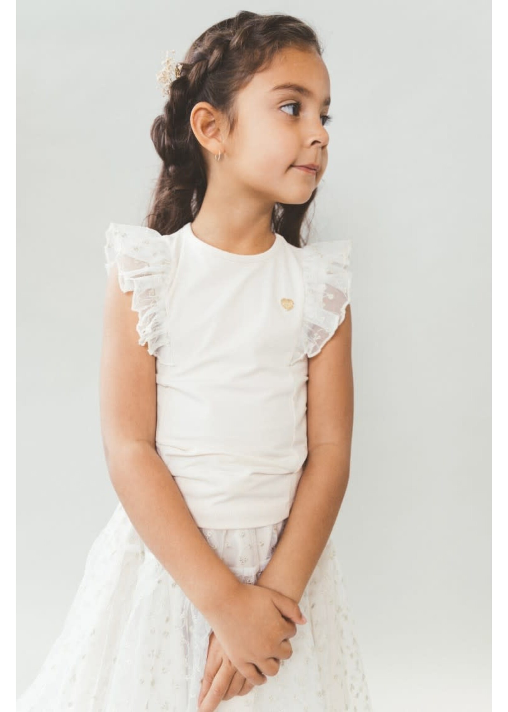 Le Chic Le Chic TREACLE lurex embro skirt C511-5715 Sands of Time