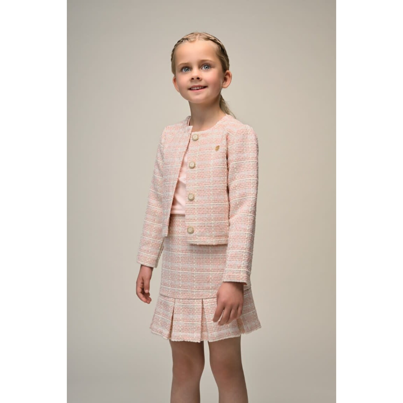 Le Chic Le Chic TIVVY let's tweed again skirt C511-5725 Pink Symphony