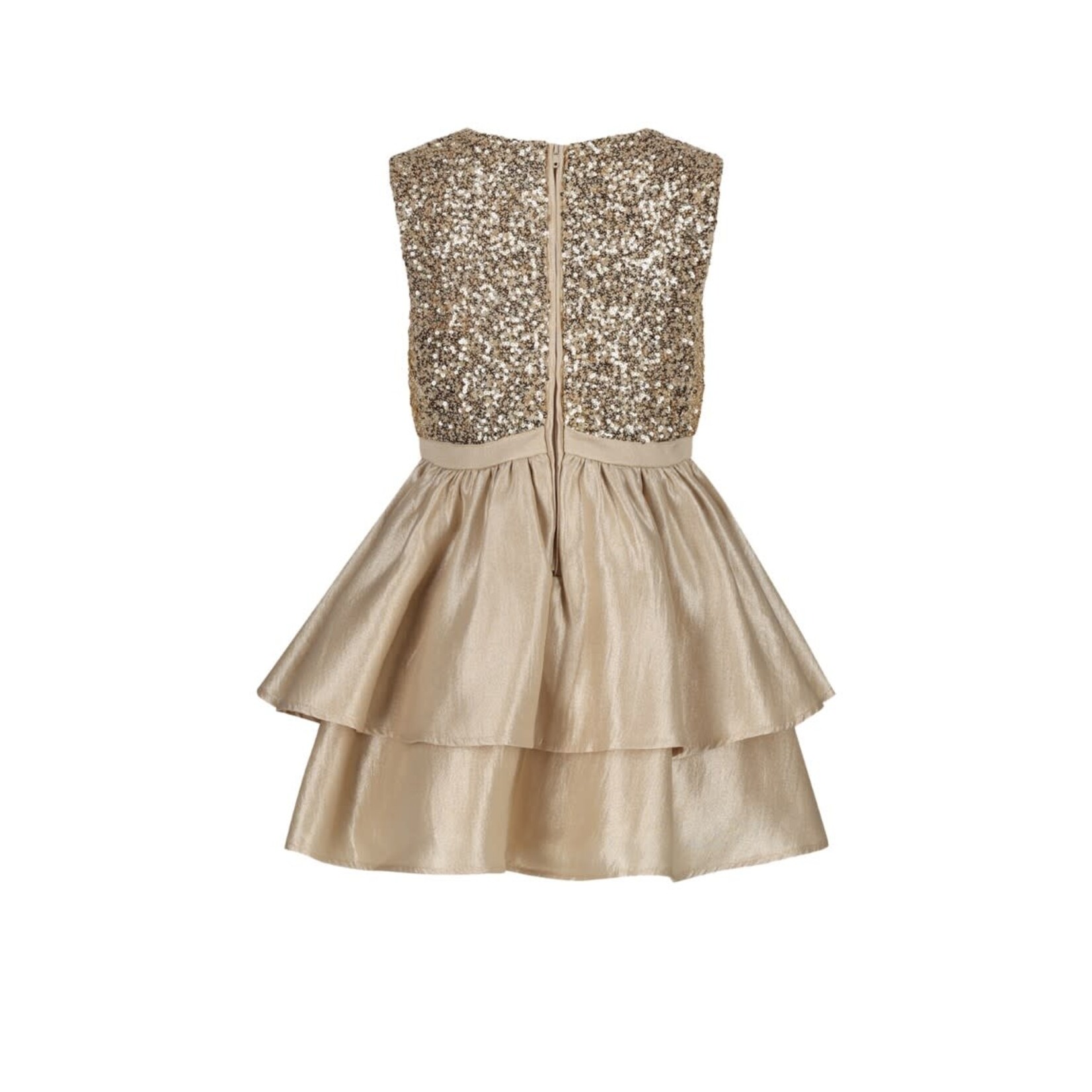 Le Chic Le Chic SHINY two-layered skirt dress C511-5840 Golden Glow