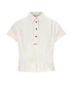 NoNo NoNo Tammy Oversized Blouse S/SL N512-5101 Pearled Ivory