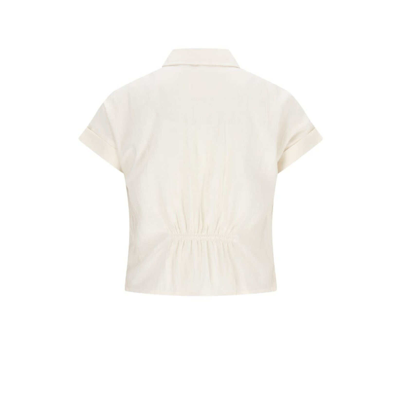 NoNo NoNo Tammy Oversized Blouse S/SL N512-5101 Pearled Ivory