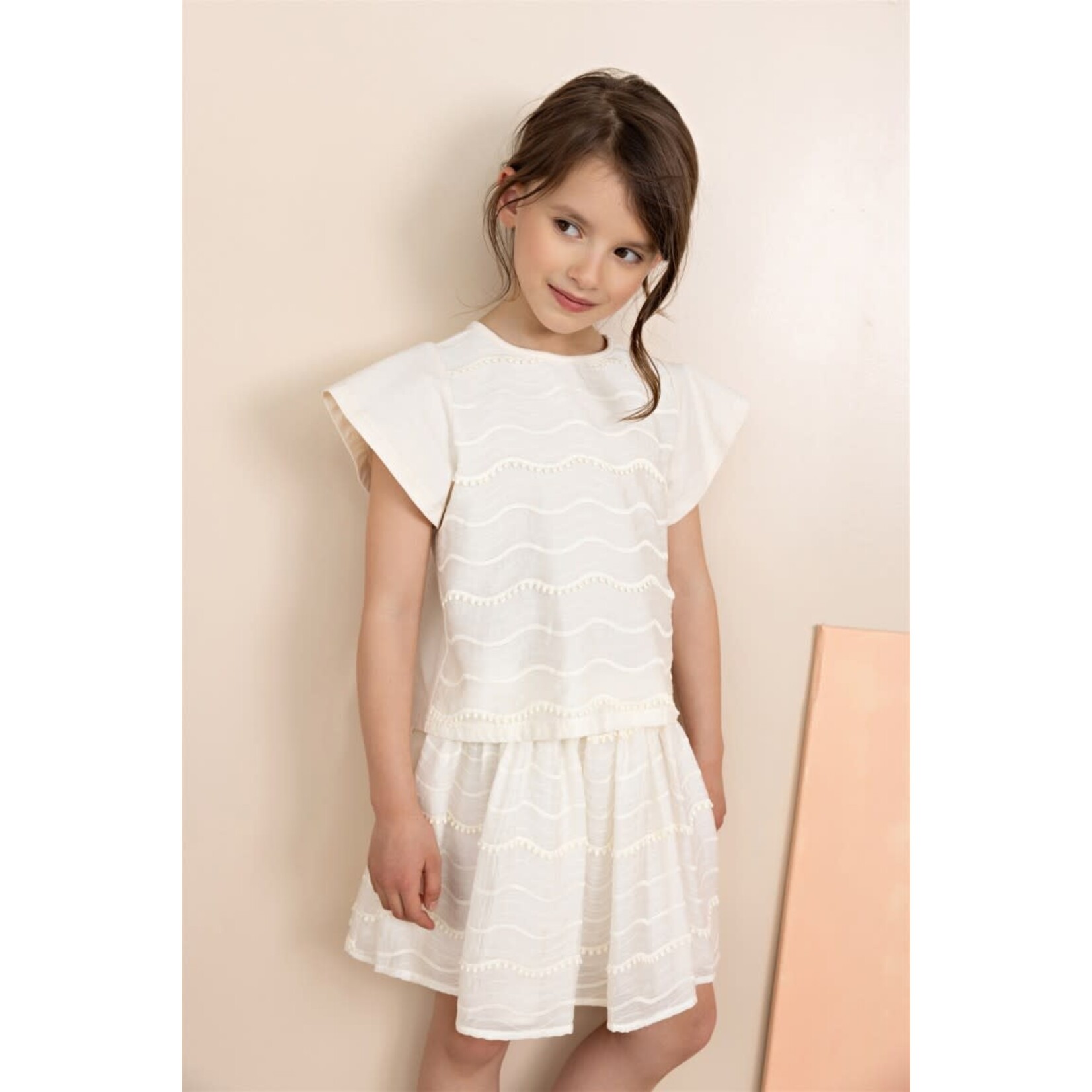 NoNo NoNo Tobi Blouse Tshirt N512-5104 Pearled Ivory