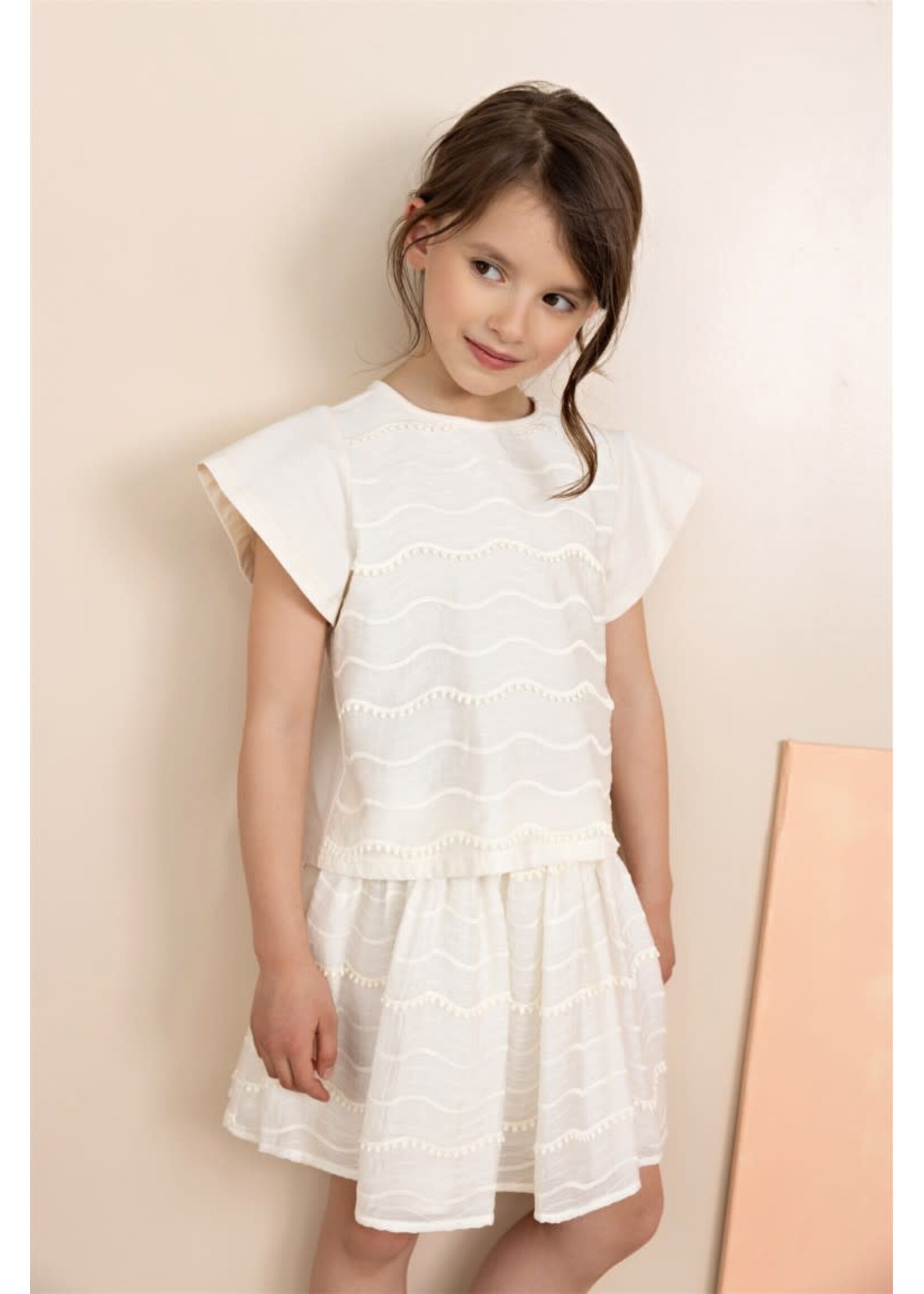 NoNo NoNo Tobi Blouse Tshirt N512-5104 Pearled Ivory