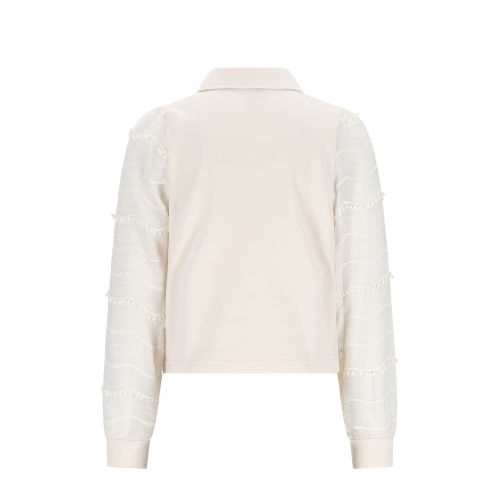 NoNo NoNo Temmy Blouse Tshirt L/SL N512-5107 Pearled Ivory