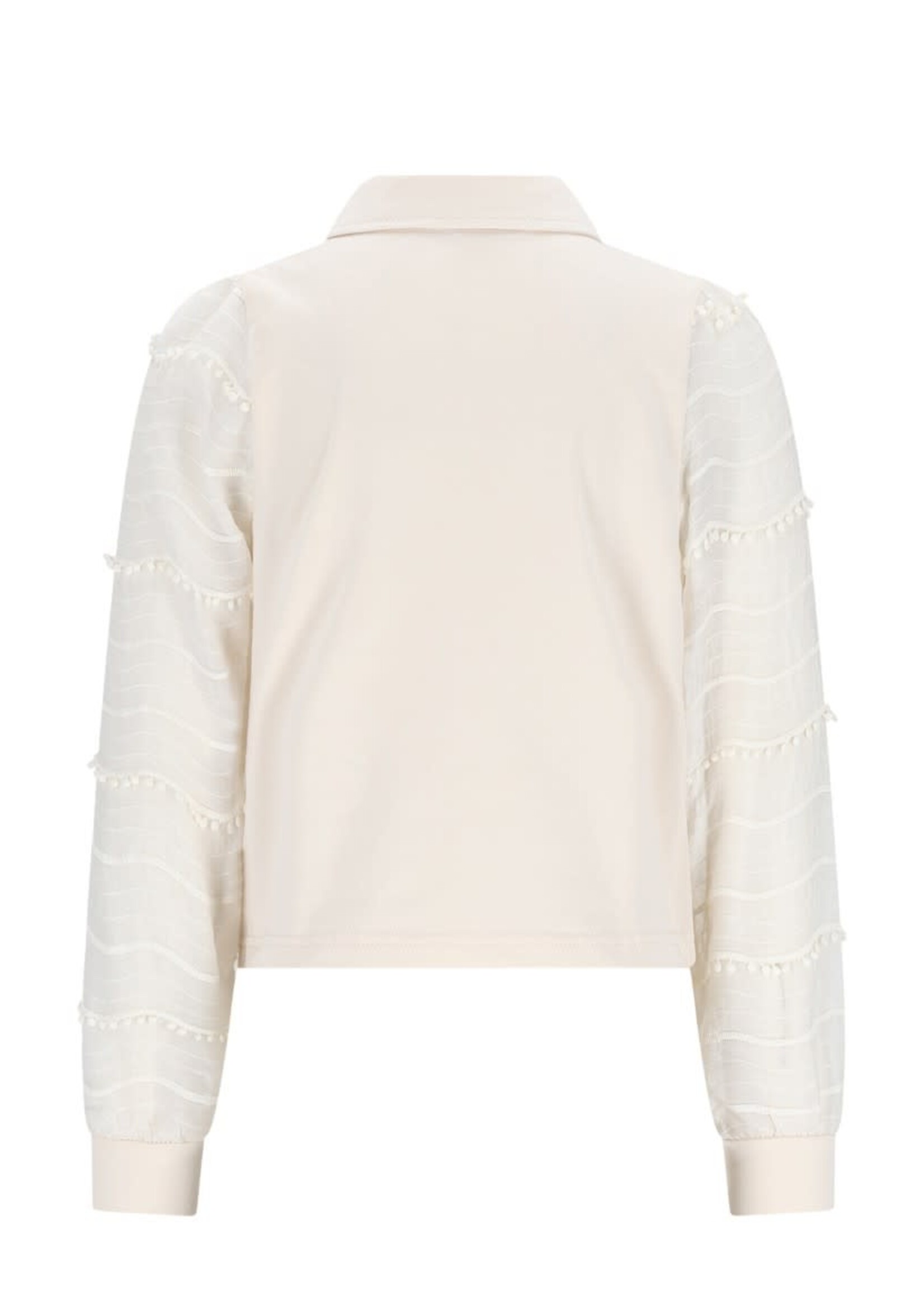 NoNo NoNo Temmy Blouse Tshirt L/SL N512-5107 Pearled Ivory