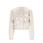NoNo NoNo Door Foil Coated Fake Suede Jacket N512-5304 Pearled Ivory