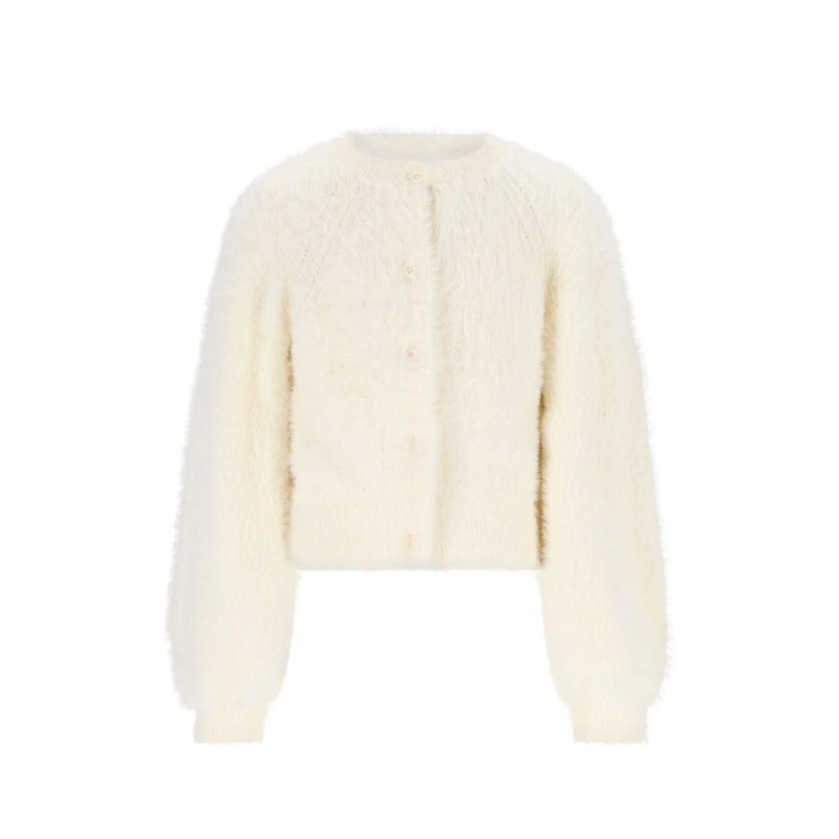 NoNo NoNo Asmee Fluffy Soft Cardigan N512-5306 Pearled Ivory
