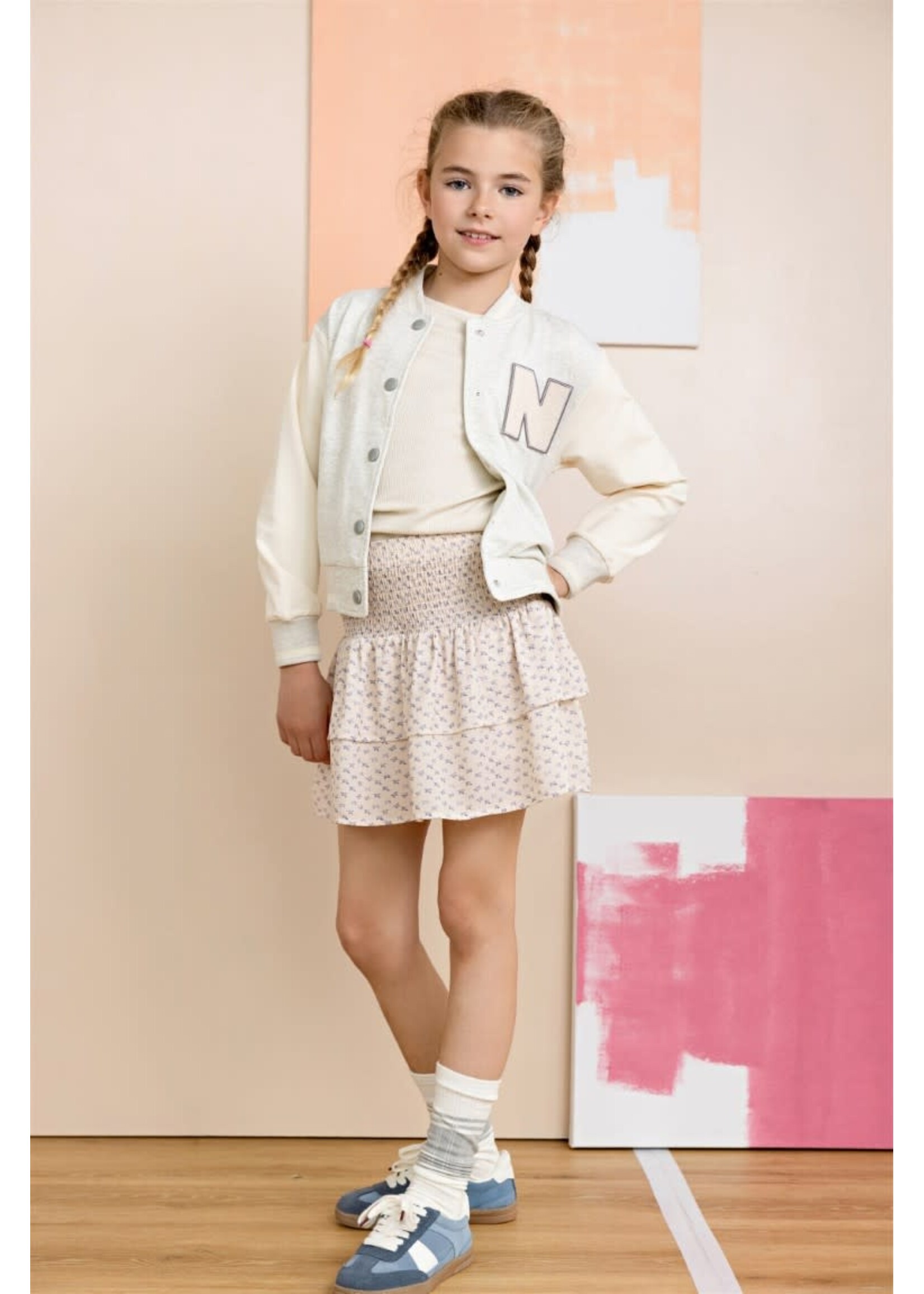 NoNo NoNo Kyoto Rib Jersey L/SL Tshirt N512-5400 Pearled Ivory