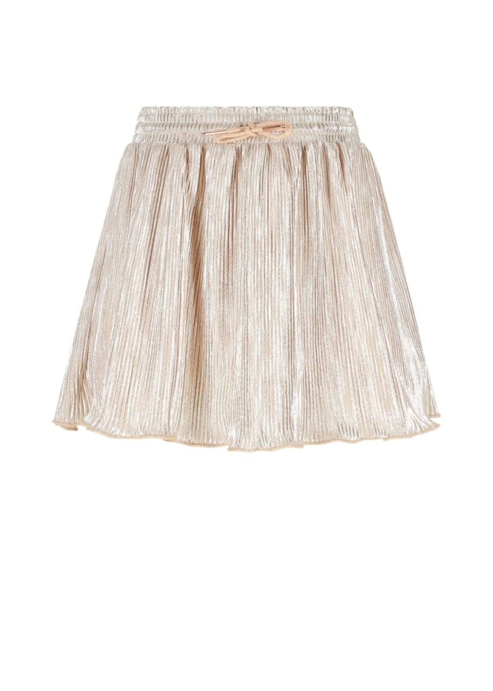 NoNo NoNo Nele Metallic Plissee Skirt N512-5700 Pearled Ivory