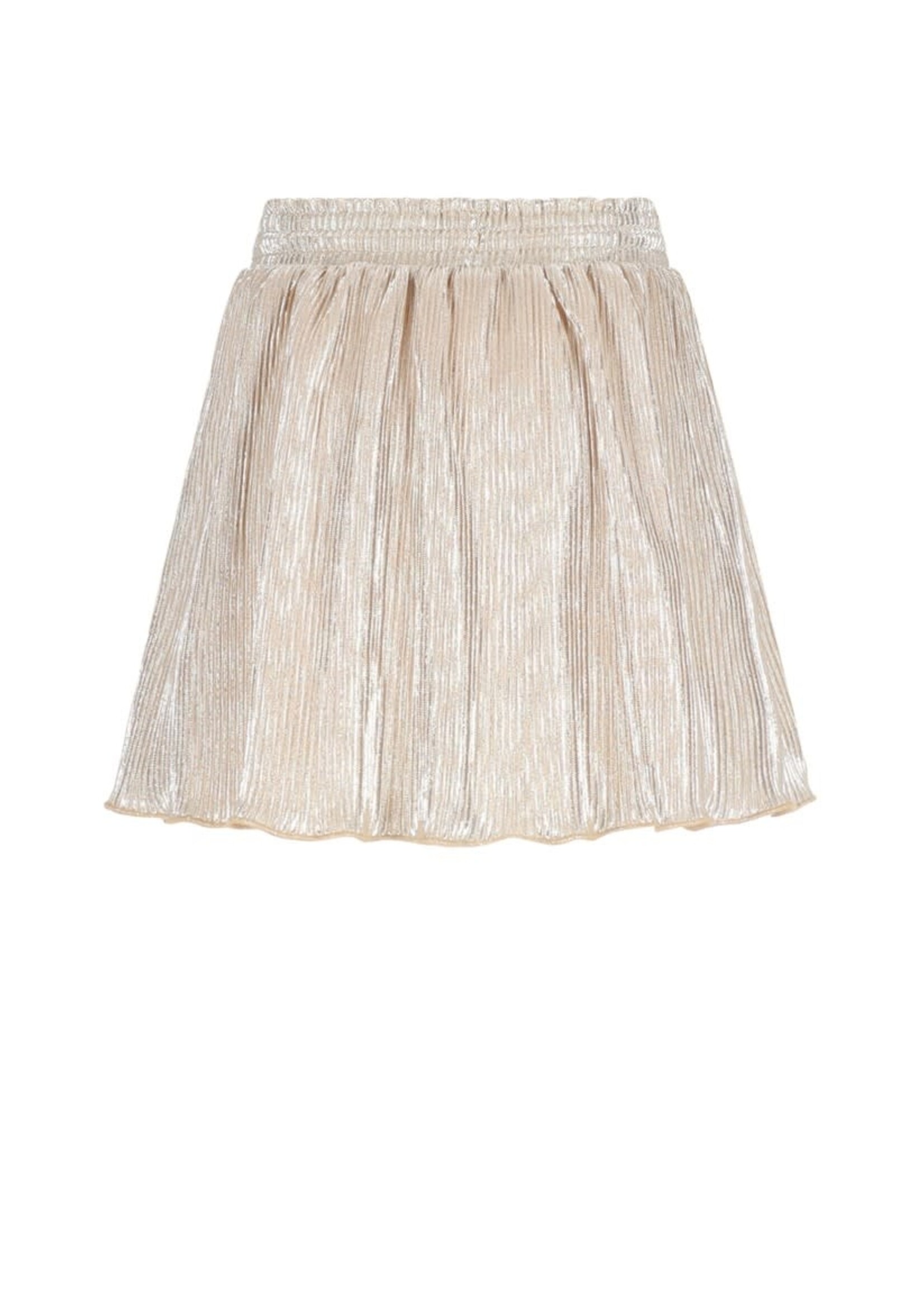 NoNo NoNo Nele Metallic Plissee Skirt N512-5700 Pearled Ivory