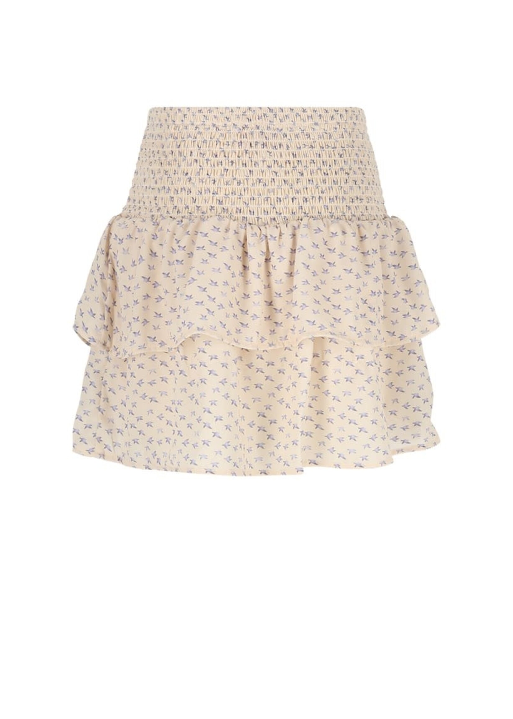 NoNo NoNo Nika Smocked Skirt N512-5703 Pearled Ivory