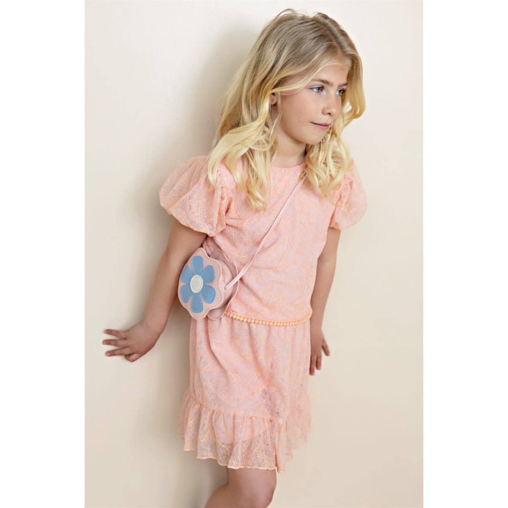 NoNo NoNo Ninay Embroidered Mesh Skirt N512-5705 Vintage Pink