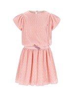 NoNo NoNo Miron AOP Plissee Dress S/SL N512-5800 Vintage Pink