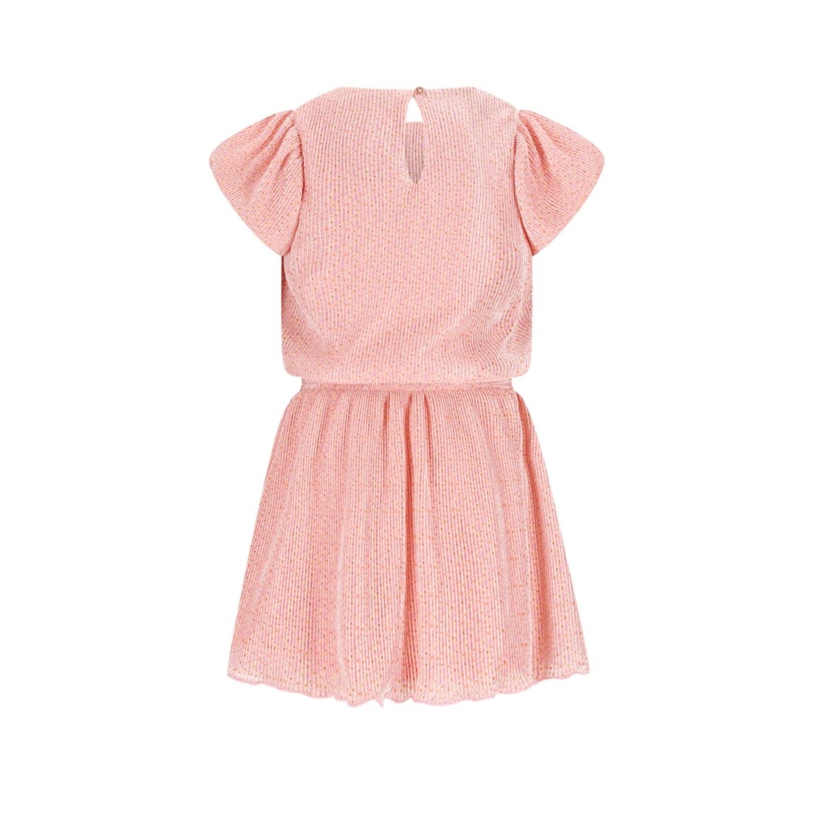 NoNo NoNo Miron AOP Plissee Dress S/SL N512-5800 Vintage Pink