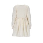 NoNo NoNo Milly Dress L/SL with PomPom details N512-5803 Pearled Ivory