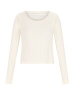 Nobell Nobell Kallet Jersey Top with contrast back Q512-3400 Pearled Ivory