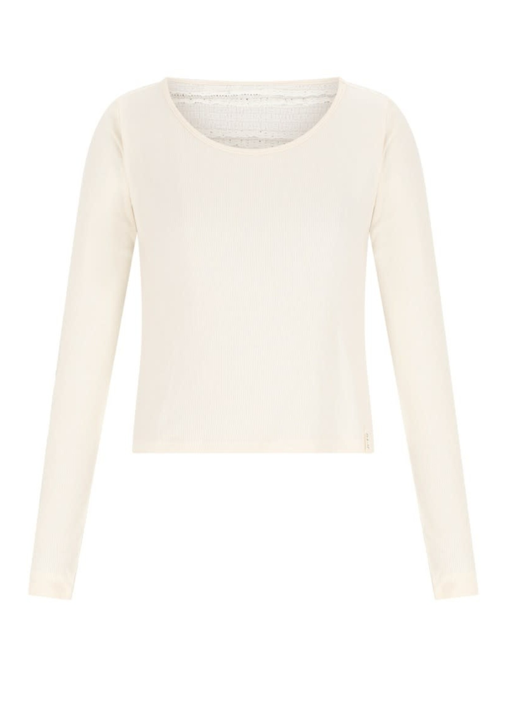 Nobell Nobell Kallet Jersey Top with contrast back Q512-3400 Pearled Ivory