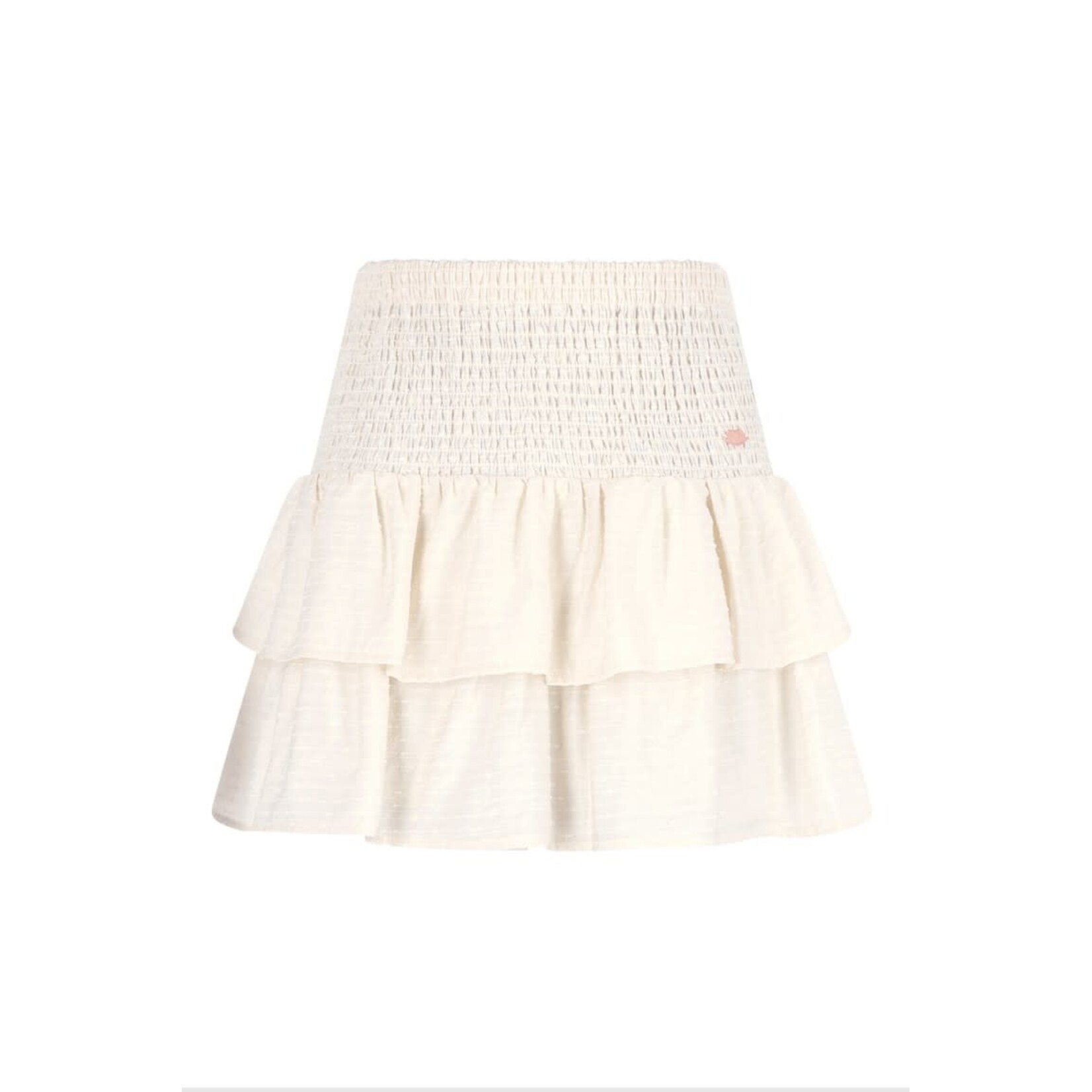 Nobell Nobell Nika Smocked Skirt Q512-3701 Pearled Ivory
