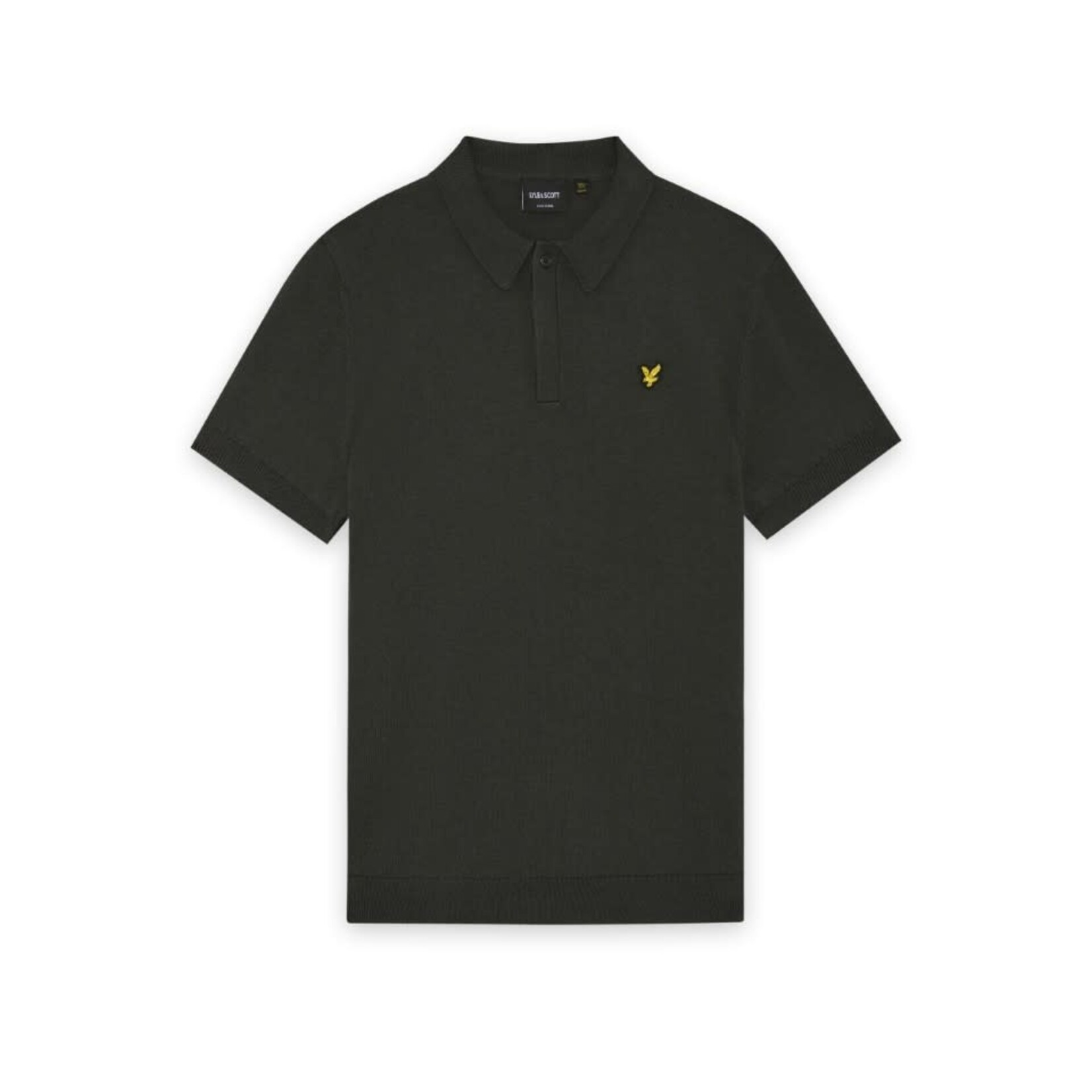 Lyle&Scott Lyle&Scott SS Knitted Polo Shirt Gunmetal - KNB2401V